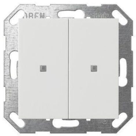 Gira Taster Wippe 2f OneKNX System 55 Reinweiß [517303], 5173 03