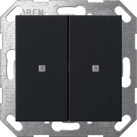 Gira Taster Wippe 2f OneKNX System 55 Schwarz m 5173005