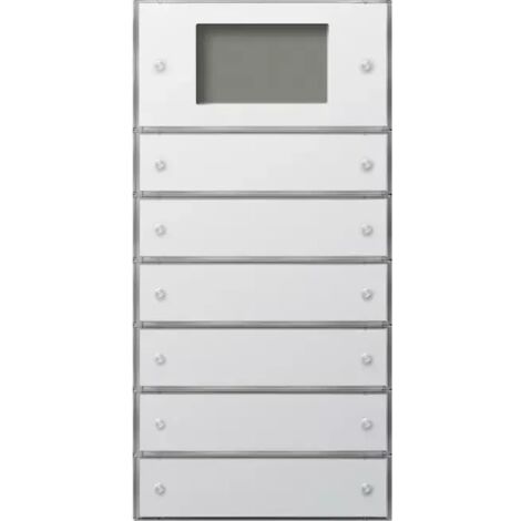 Gira Tastsens.3 Plus 6f (2+4) KNX Flächenschalter Reinweiß [2046112], 2046 112