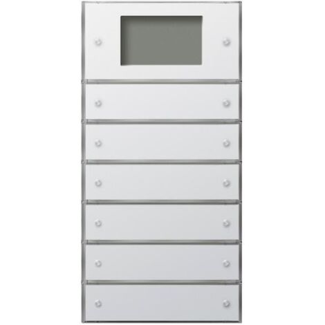Gira Tastsens.3 Plus 6f (2+4) KNX Interruttore a superficie Bianco puro [2046112], 2046 112