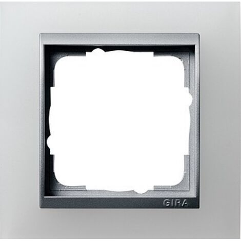 Gira Telaio di copertura 1f Intermedio. F Alluminio Gira Event Opaco Bianco [021150], 0211 50