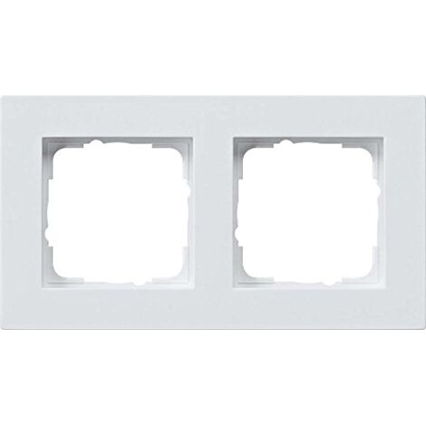 Gira Telaio di copertura 2f piatto Gira E2 Bianco puro m [0212225], 0212 225