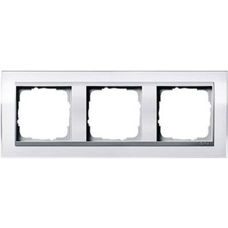 Gira Telaio di copertura 3f Interm. F Alu Gira Event Bianco trasparente [0213726], 0213 726