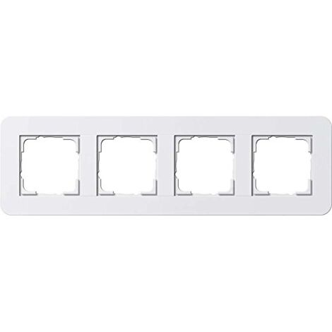 Gira Telaio di copertura 4f Gira E3 Bianco puro/Bianco puro [0214410], 0214 410