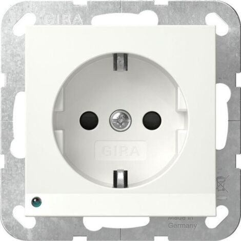 Gira Toma SCHUKO Luminaria LED + SP System 55 Blanco puro [417003], 4170 03
