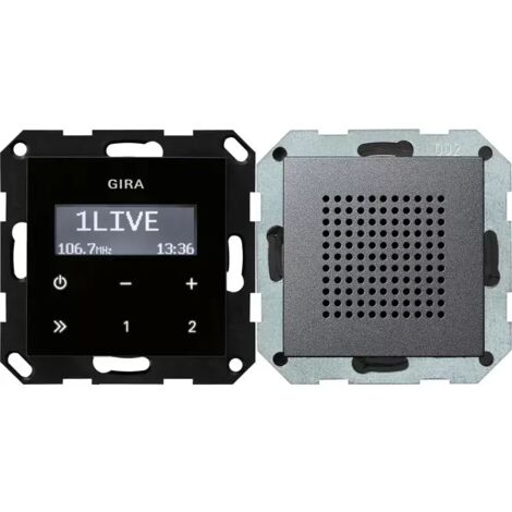 Gira UP-Radio RDS Lautsprecher System 55 Anthrazit [228028], 2280 28