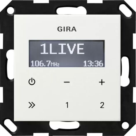 Gira UP-Radio RDS o.Lautsprecher System 55 Reinweiß 228403