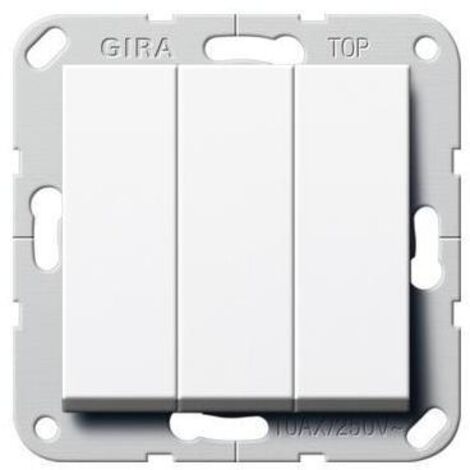 Gira Wechselschalter reinweiß UP IP20 3-fach System 55 283203