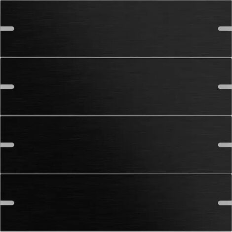 Gira Wippenset 4f Tastsens.4.95 Alum.Schwarz(elox.) [5024126], 5024 126