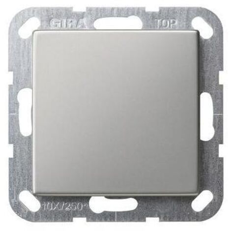 Gira Zentralplatte Blindabd 1-fach Edelstahl System 55 0268600 Schraubbef
