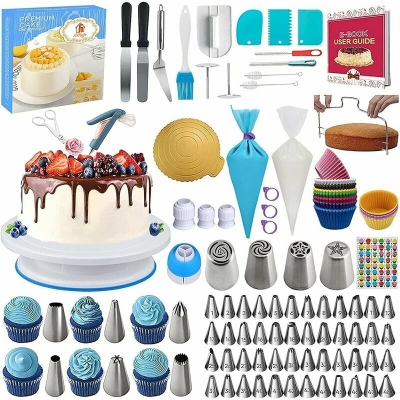 Giradischi per torte, set di pasticceria