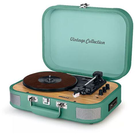 Giradiscos HiFi Giradiscos estéreo Eléctrico MUSE MT-201 WG GREEN