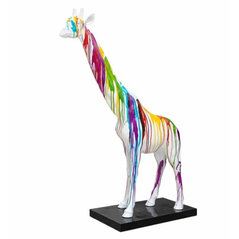 Statue girafe en résine - Décoration