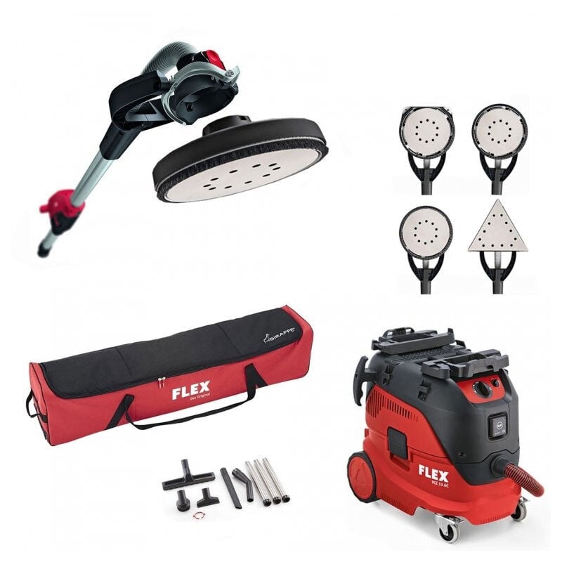 Girafe GE7 + housse + Aspirateur 30 l vce 33 ac + 1 tête de ponçage Flex 920111