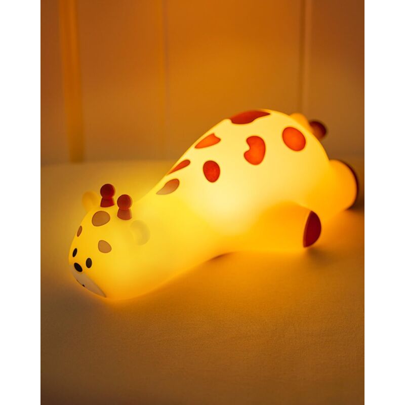 Giraffe Night Light for Children - Silicone Bedside Lamp with Touch Control and Programmable Auto Shut-Off - Cute Portable LED Night Light for Crib