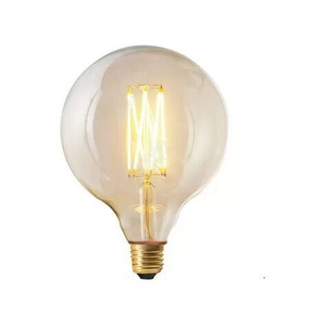 Girard sudron 715996 Dekorative LED-Glühbirne mit gekreuztem Glühfaden Ø125mm 4W E27 2300K Klar