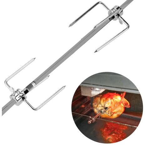 2 Pezzi in Acciaio Inossidabile forchette per Barbecue Spiedini per Pollo griglia Carbone Accessori per Barbecue ypypiaol Forchettine per girarrosto per Grill 