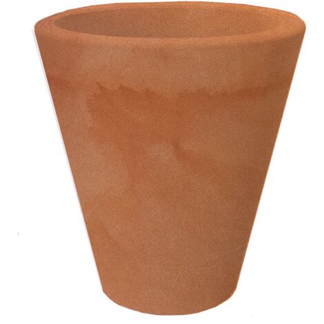 GIRASOL Großer runder Indoor- und Outdoor-Pflanzkübel für Pflanzen und Blumen Sehr witterungsbeständig. Hergestellt aus Polyethylen in Spanien