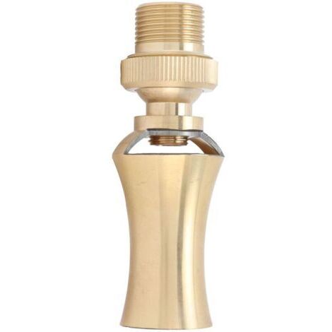 Giratore in bronzo con legno di cedro, distributore d'acqua con testa di spruzzo regolabile, sprinkler per laghetto, filettatura interna G1/2, filettatura esterna G3/4, 25 mm