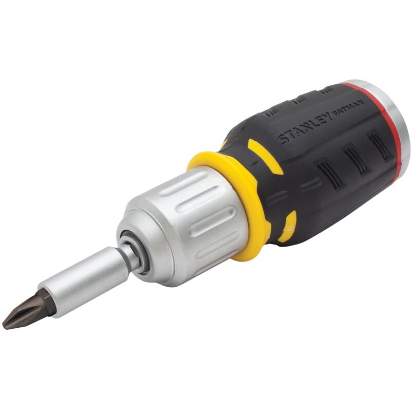 Stanley - fatmax giravite a cricchetto nano + 6 bits, FMHT0-62688