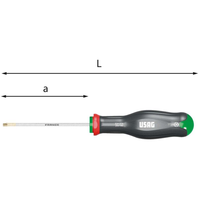 Usag - Giraviti per viti con impronta torx 324 stx...
