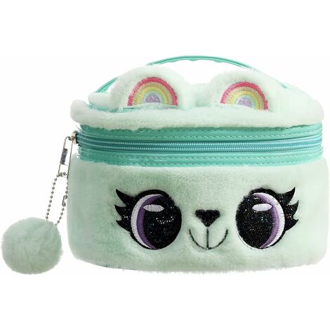 Plush Rainbow Pencil Case for Girls Fluffy Pencil Case Cute Rainbow Pencil  Holder Soft Pencil Case Fluffy Pencil Bag Makeup Pouch Colored Storage Bags