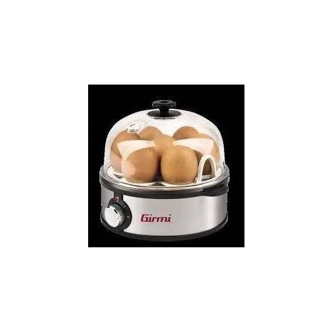 ECOPRICE Girmi Egg Cooker Cuoci Uova Nero e Inox 360 Watt