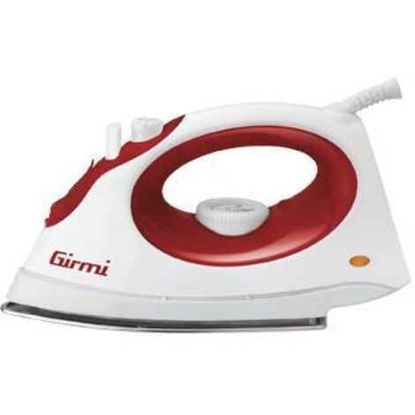 Girmi ST01 Trocken- & Dampfbügeleisen Edelstahl-Bügelsohle Rot, Weiß 1800 W