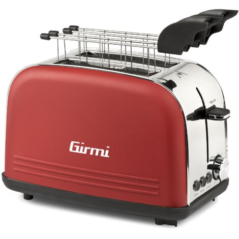 Girmi TP5702 Tostapane 850W Toaster Red and Silver