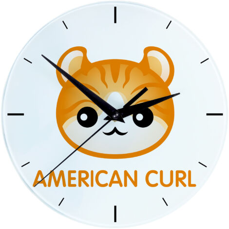Giro americano - Reloj de MDF con gráficos e inscripción de la marca Art-Dog