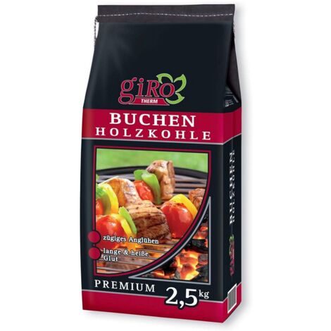 GIRO Buchenholzkohle Premium, 2,5 Kg