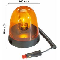 Lampeggiatore Rotante Microboule Omologato 74760-1Mv