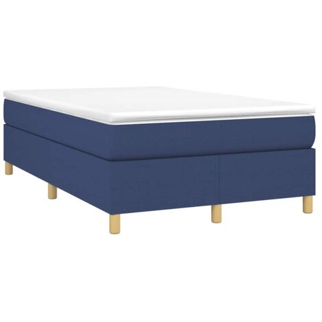 Giroletto a Molle con Materasso Blu 120x190 cm in Tessuto vidaXL