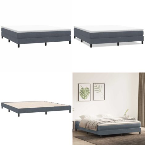 Giroletto a Molle senza Materasso 180x210 cm Velluto - Letto a molle - Materasso a molle