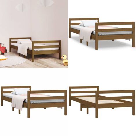 Giroletto Ambra 75x190 cm in Legno Massello di Pino - Letto in pino - Letto minimalista