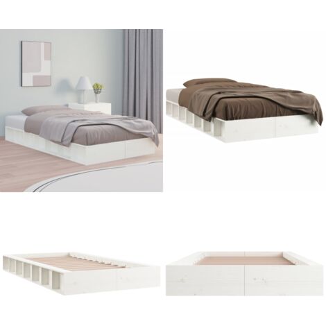 Giroletto Bianco 100x200 cm in Legno Massello - Giroletto salvaspazio - Giroletto in pino