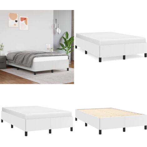 Giroletto Bianco 120x200 cm in Similpelle - Materasso da letto - Similpelle