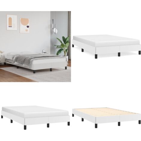 Giroletto Bianco 120x200 cm in Similpelle - Materasso da letto - Similpelle