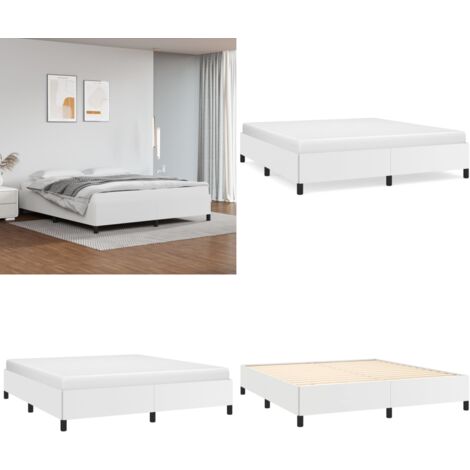Giroletto Bianco 180x200 cm in Similpelle - Materasso da letto - Similpelle