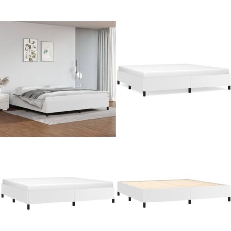 Giroletto Bianco 200x200 cm in Similpelle - Materasso da letto - Similpelle