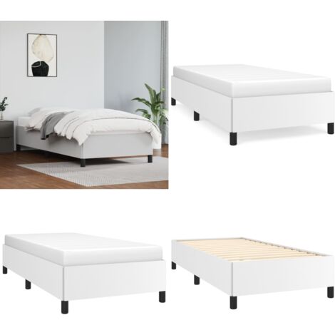 Giroletto Bianco 90x200 cm in Similpelle - Materasso da letto - Similpelle