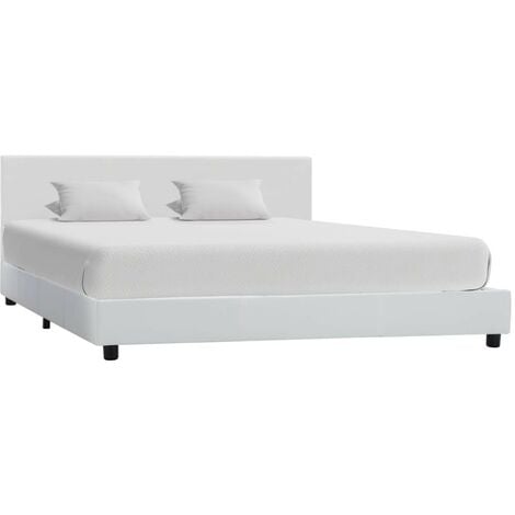 EAMOM Telaio letto 140x200 - LED/Lino/Cassetti - Adattato alla