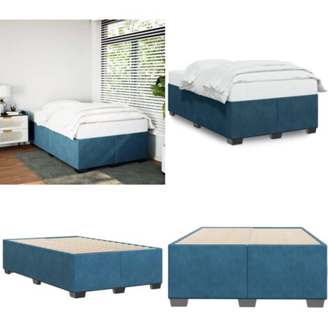 Giroletto Blu 120x200 cm in Velluto - Materasso - Sonno