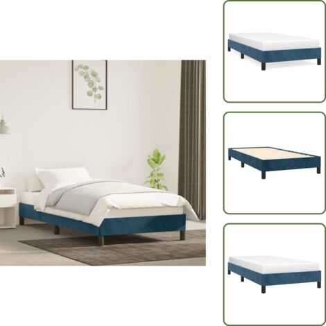 Giroletto Blu Scuro 90x200 cm in Velluto