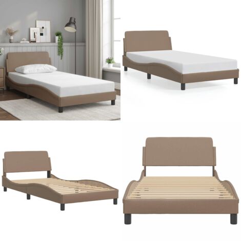 Giroletto Dover Cappuccino 100x200 cm in Similpelle - Materasso per letto - Similpelle