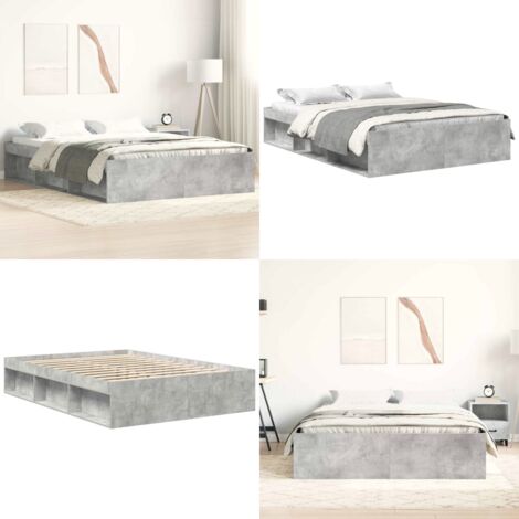 Giroletto Grigio Cemento 150x200 cm King Size - Letto per ospiti - Materasso king size