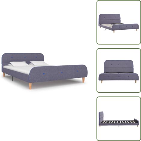 Giroletto grigio chiaro - vidaXL Giroletto senza Materasso Grigio Chiaro 140x200 cm Tessuto - Giroletto per camera da letto
