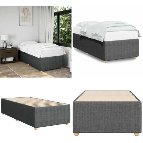 Giroletto Grigio Scuro Tessuto Singolo - Materasso - Letto