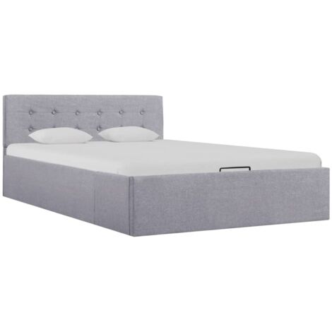 Giroletto Idraulico Contenitore Grigio Chiaro Tessuto 120x200cm vidaXL