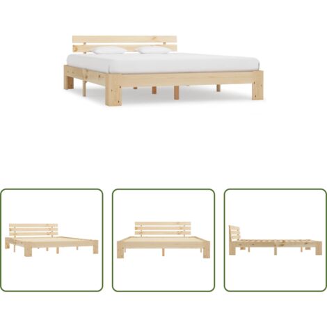 Giroletto in legno - Giroletto senza Materasso 180x200 cm in Legno Massello di Pino